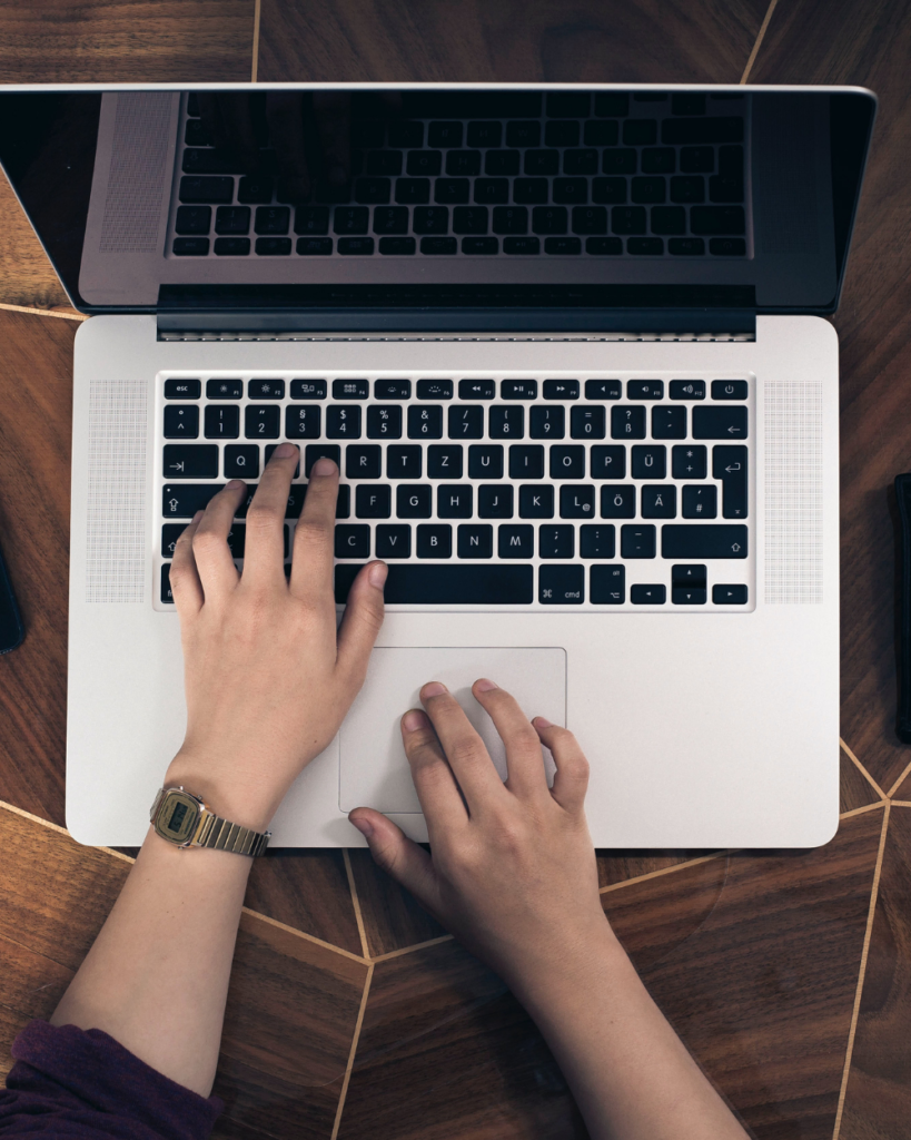Laptop IP address information 